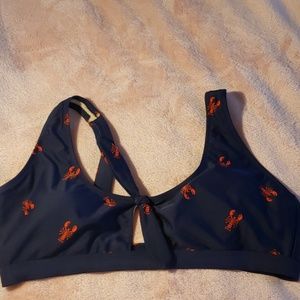 NWOT Lobster Bikini Top